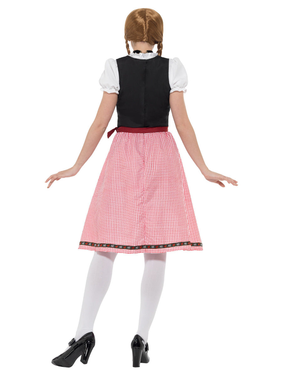 Bavarian Tavern Maid Costume, Red & Black - 3