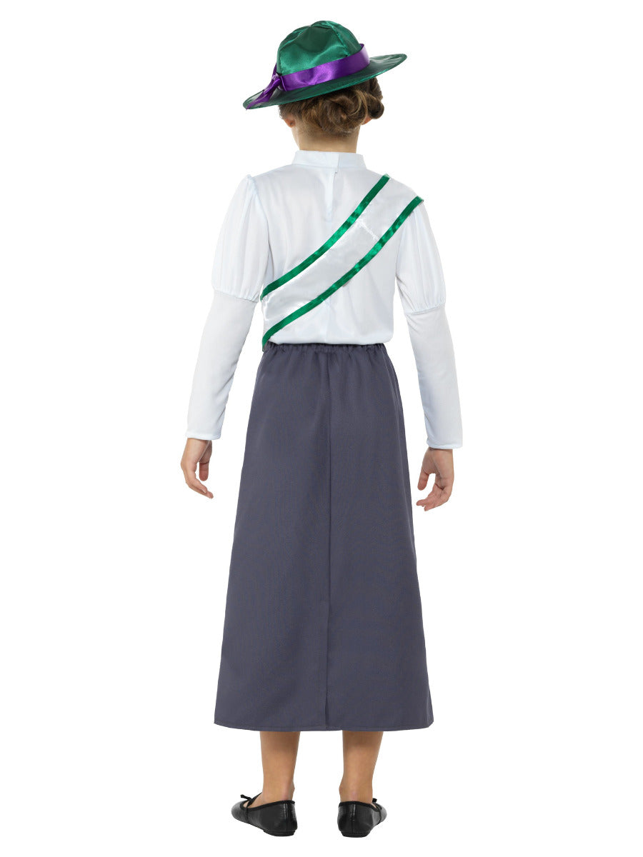 Victorian Suffragette Costume, Grey - 3
