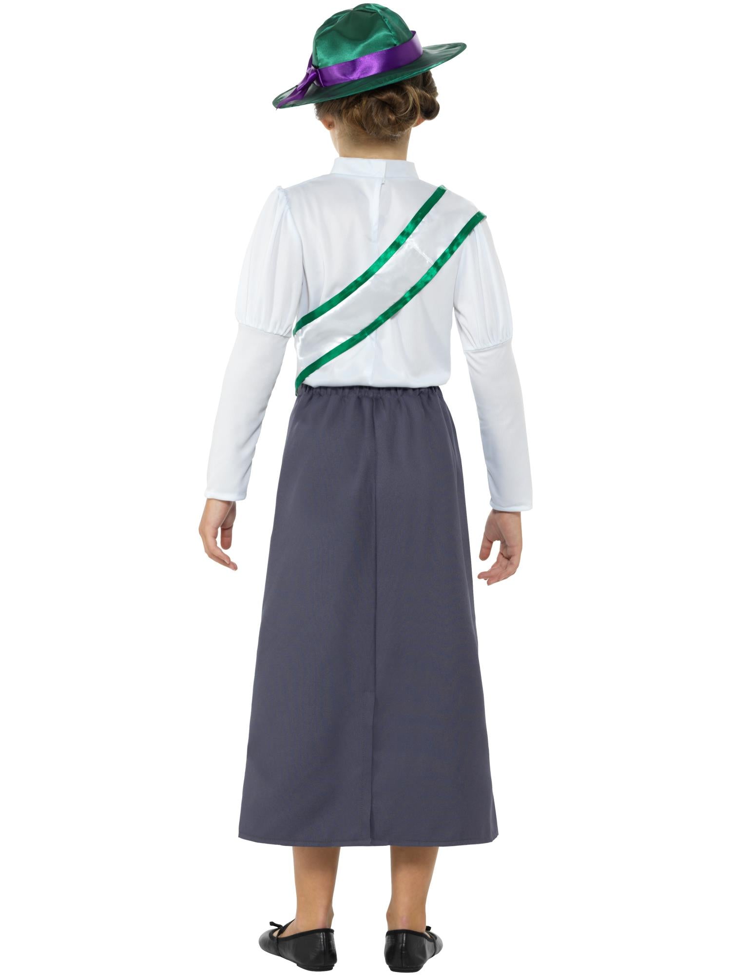 Victorian Suffragette Costume, Grey 2