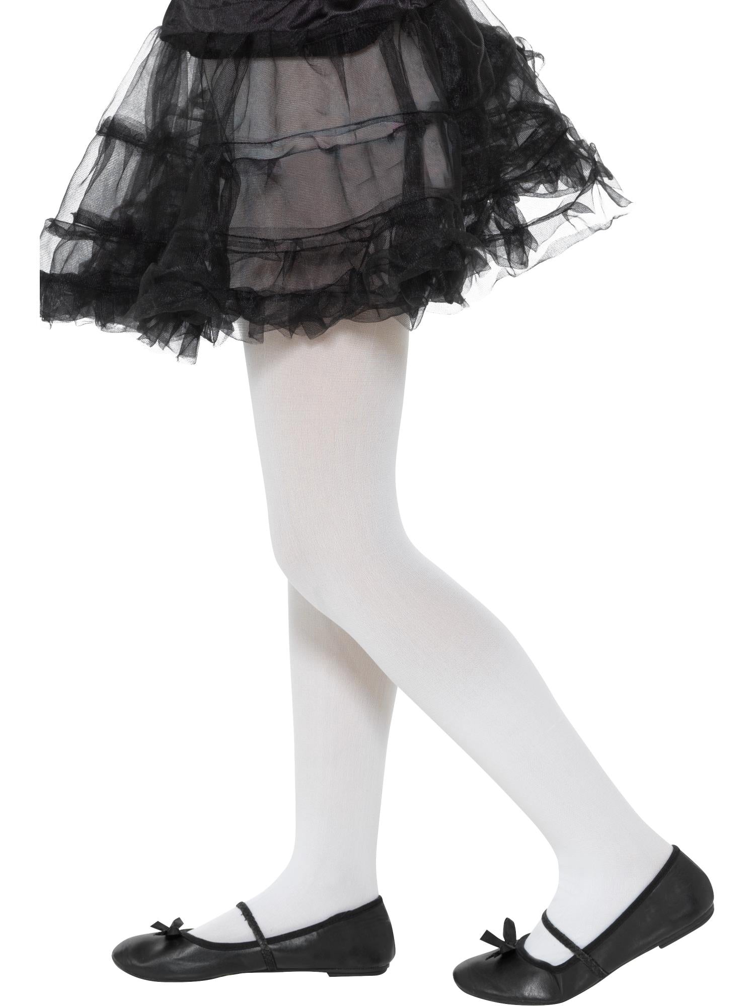 Opaque Tights, Childs, White 1