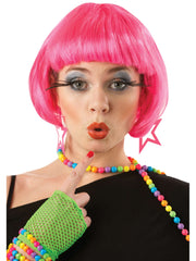 Supermodel Hot Pink Wig 1