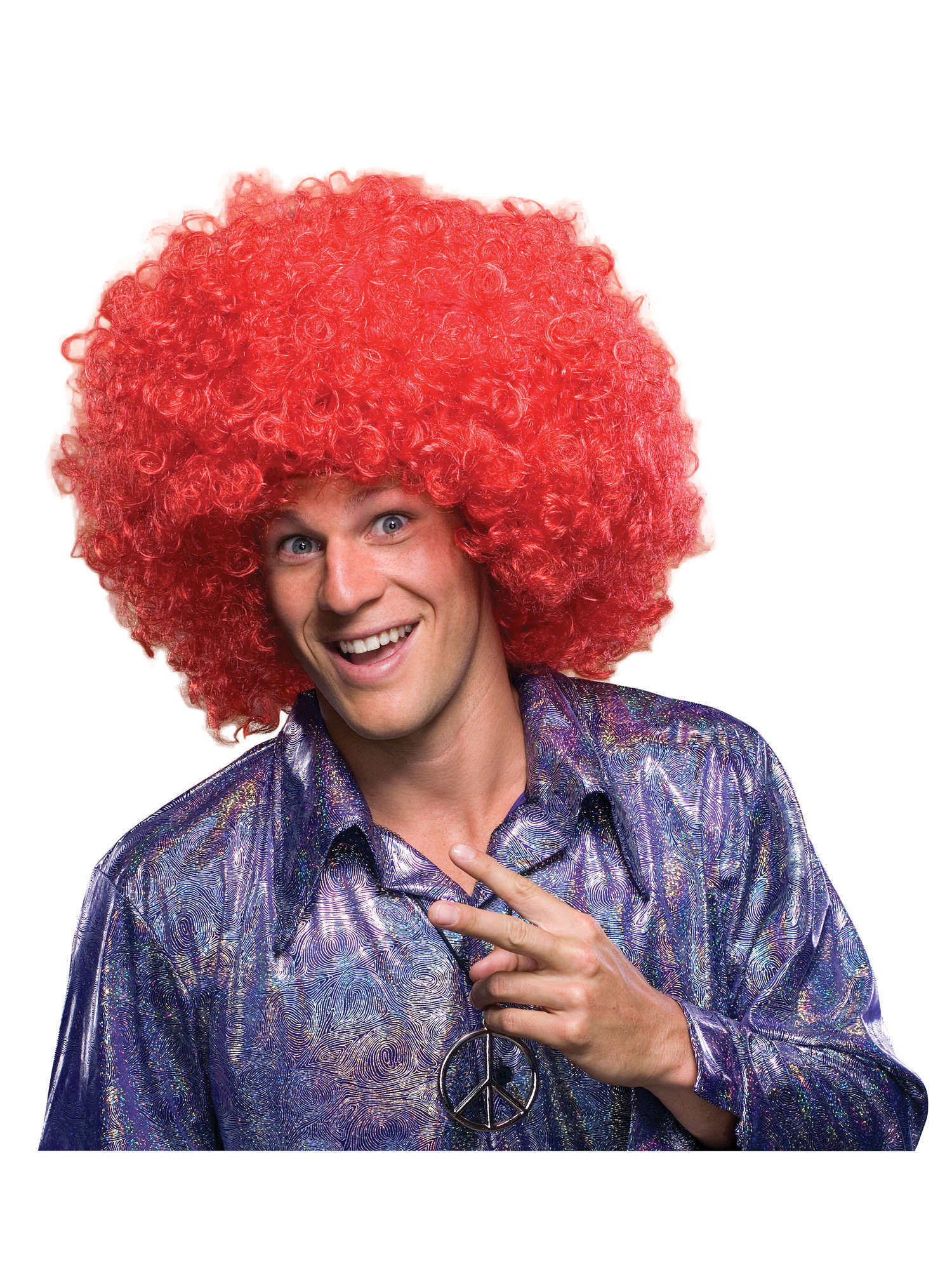 Red Oversize Afro/Clown 2