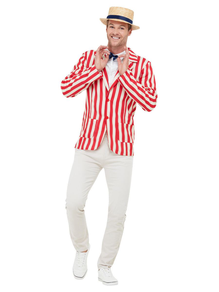 20s Barber Shop Costume, Red & Cream  - 5