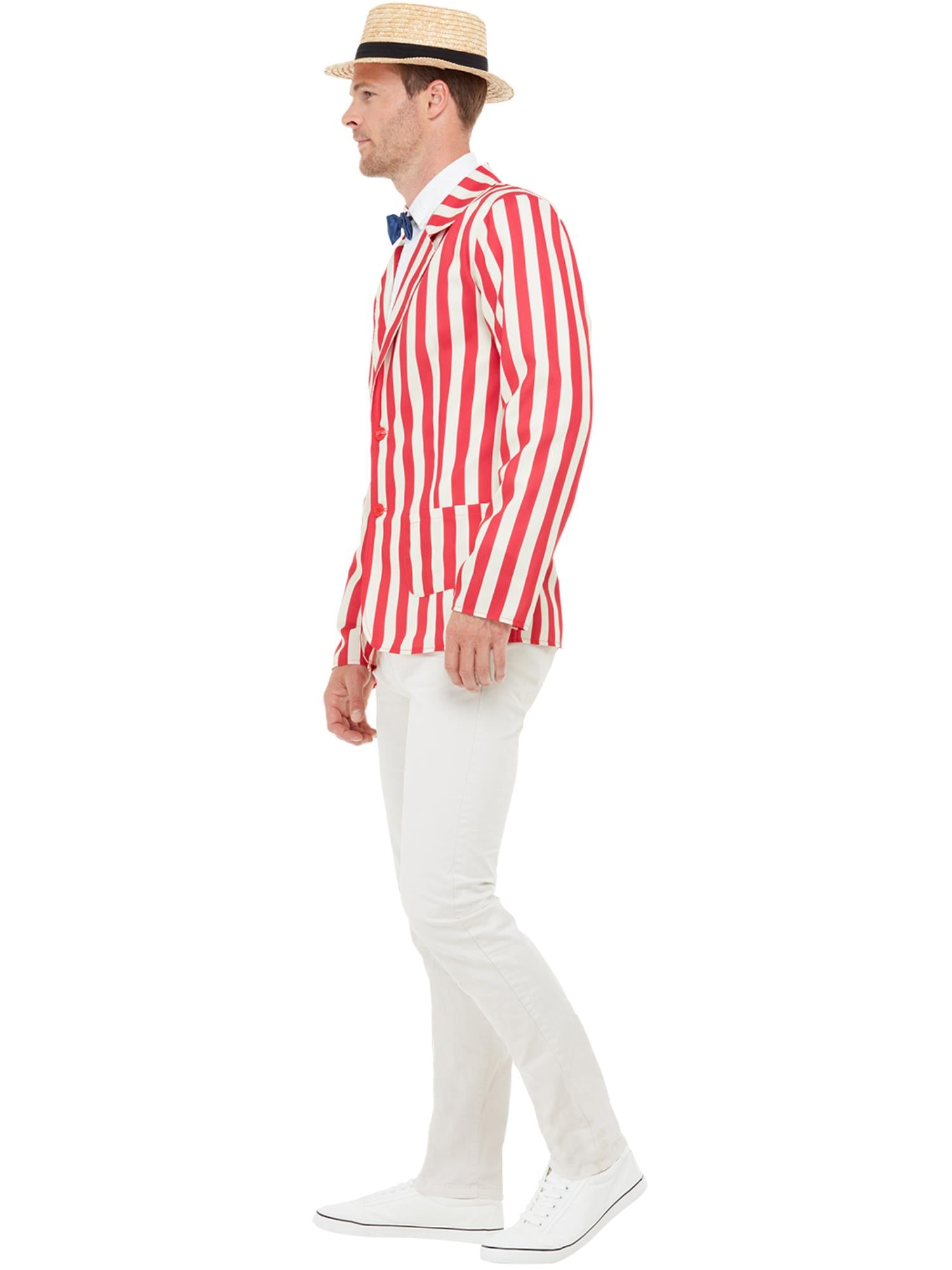 20s Barber Shop Costume, Red & Cream 3