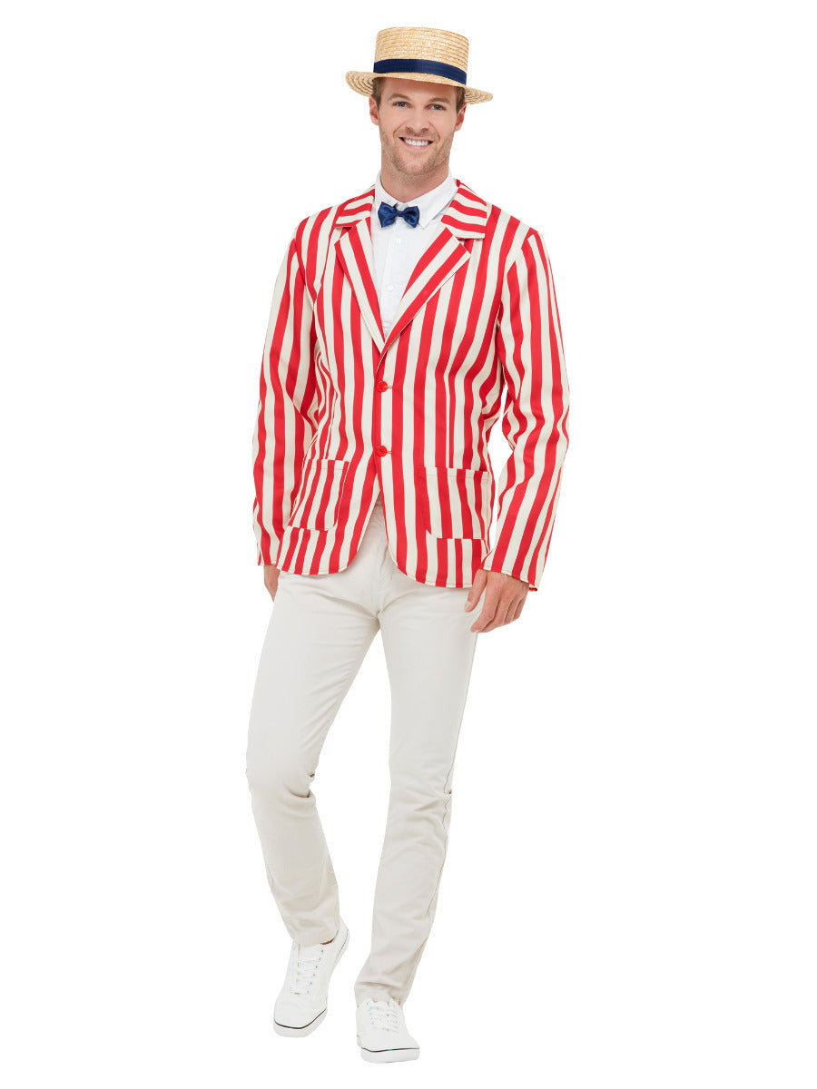 20s Barber Shop Costume, Red & Cream  - 1