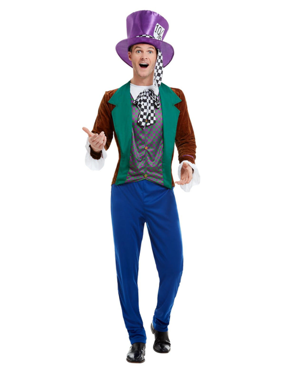 Mad Hatter Costume, Multi-Coloured - 1