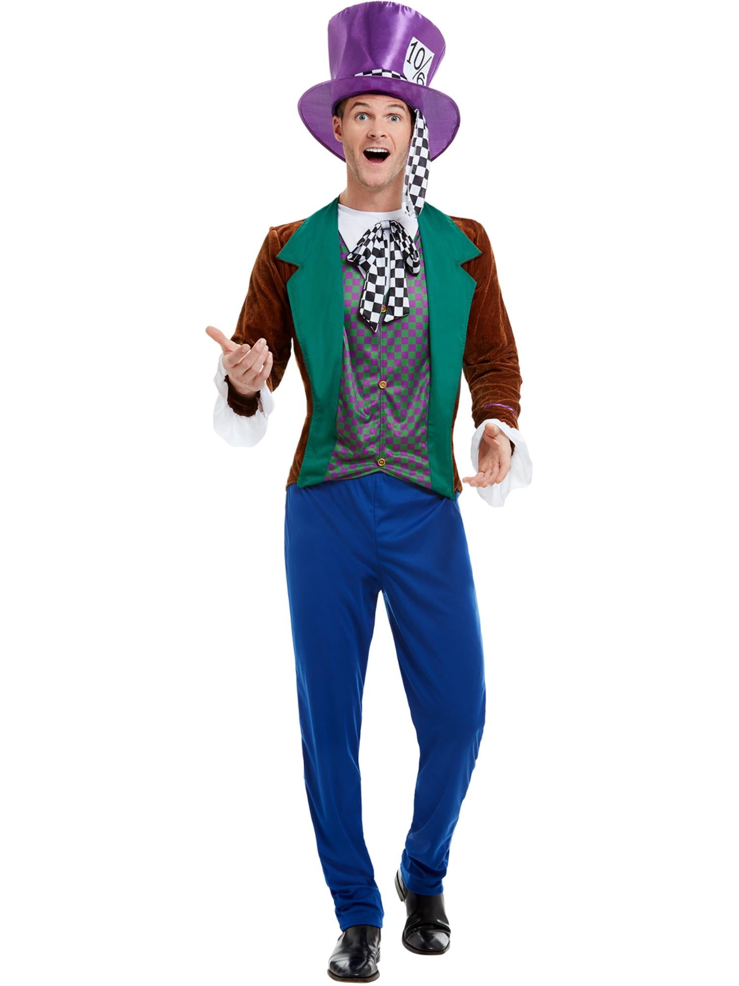 Mad Hatter Costume, Multi-Coloured 1
