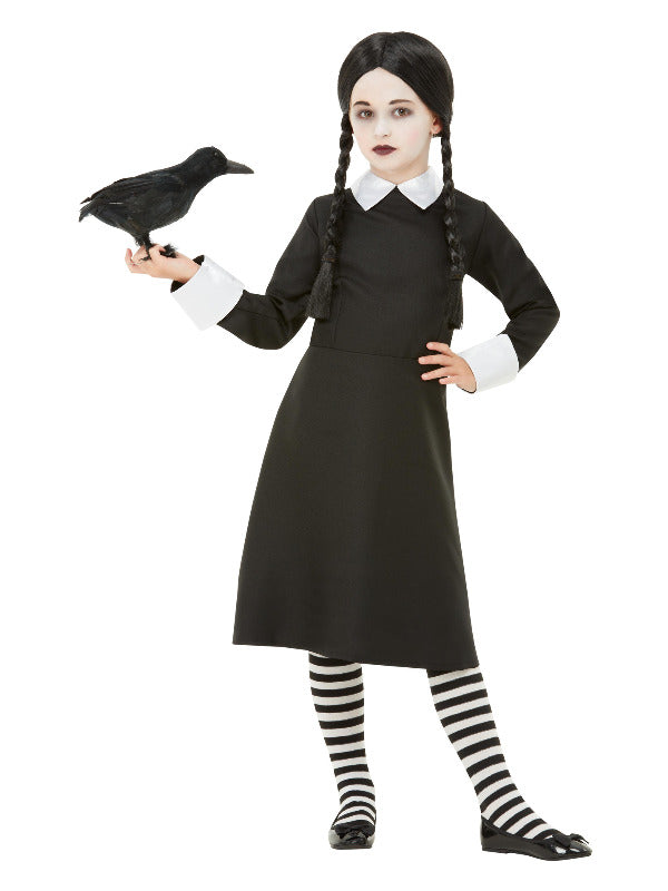 Gothic School Girl Costume, Black - 2