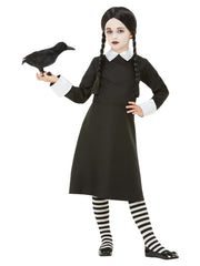 Gothic School Girl Costume, Black - 1