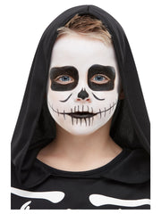 Smiffys Make-Up FX, Kids Skeleton Kit, Aqua, Black - 1