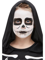 Smiffys Make-Up FX, Kids Skeleton Kit, Aqua, Black 1