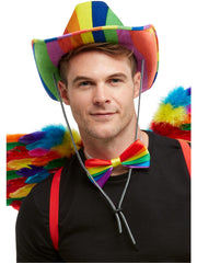 Rainbow Cowboy Hat, Multi-Coloured 1
