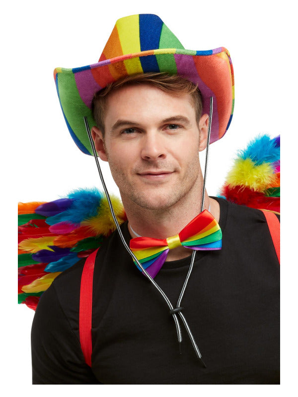 Rainbow Cowboy Hat, Multi-Coloured - 2