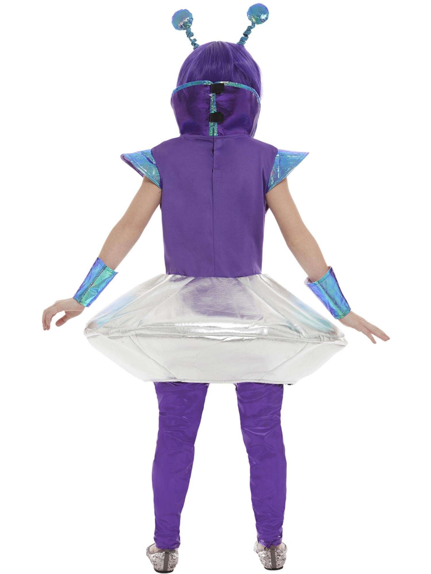 Alien Girl Costume, Silver 2