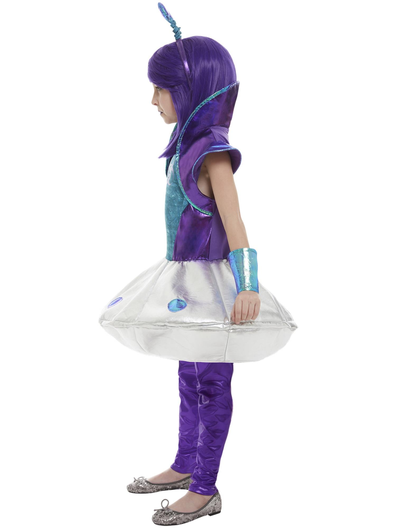 Alien Girl Costume, Silver 3