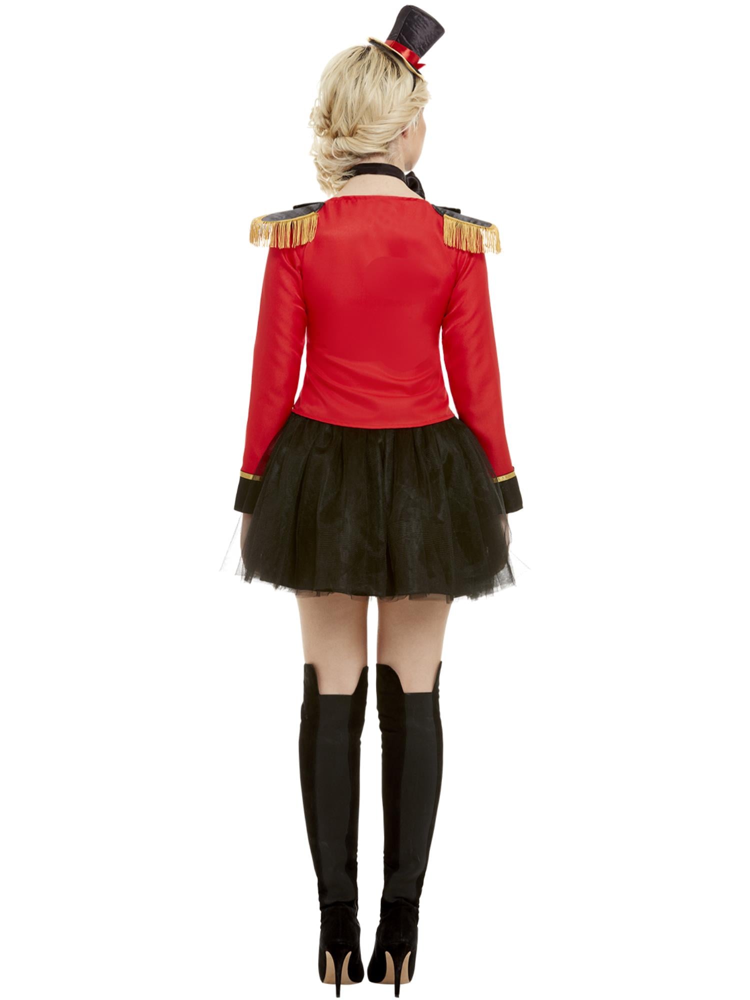 Deluxe Ringmaster Lady Costume, Red 2