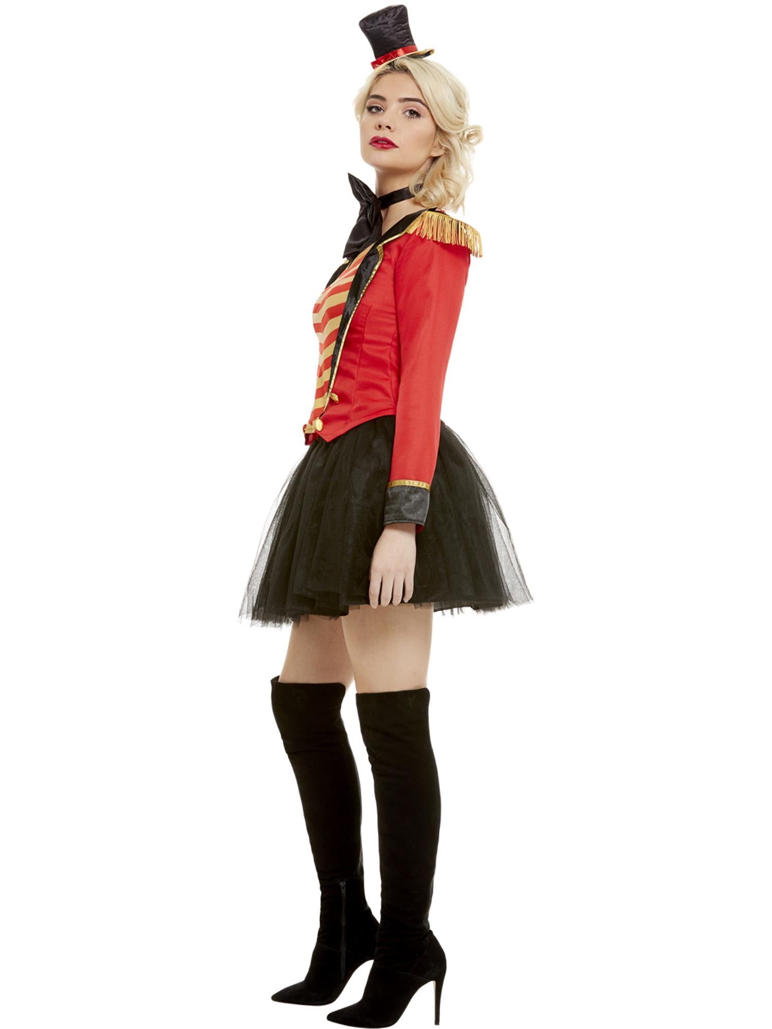 Deluxe Ringmaster Lady Costume, Red 3
