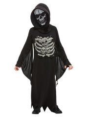Skeleton Reaper Costume, Black - 1