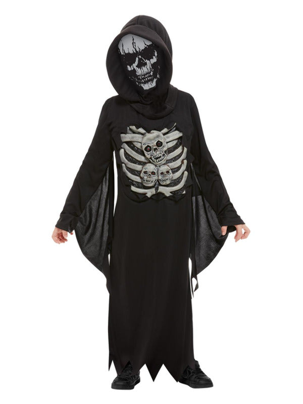 Skeleton Reaper Costume, Black - 2