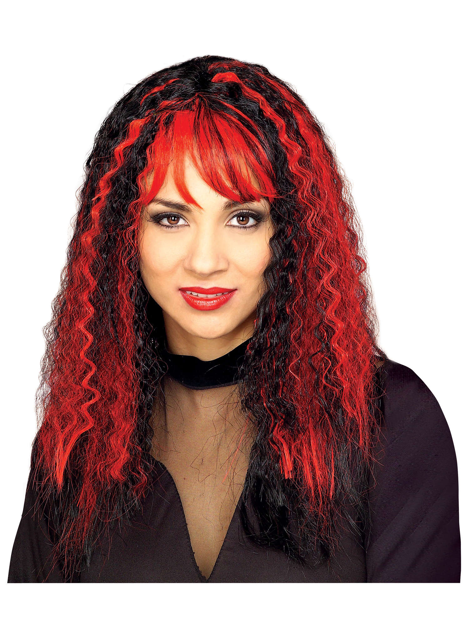 SINISTER CRIMP WIG-BK/RD 1
