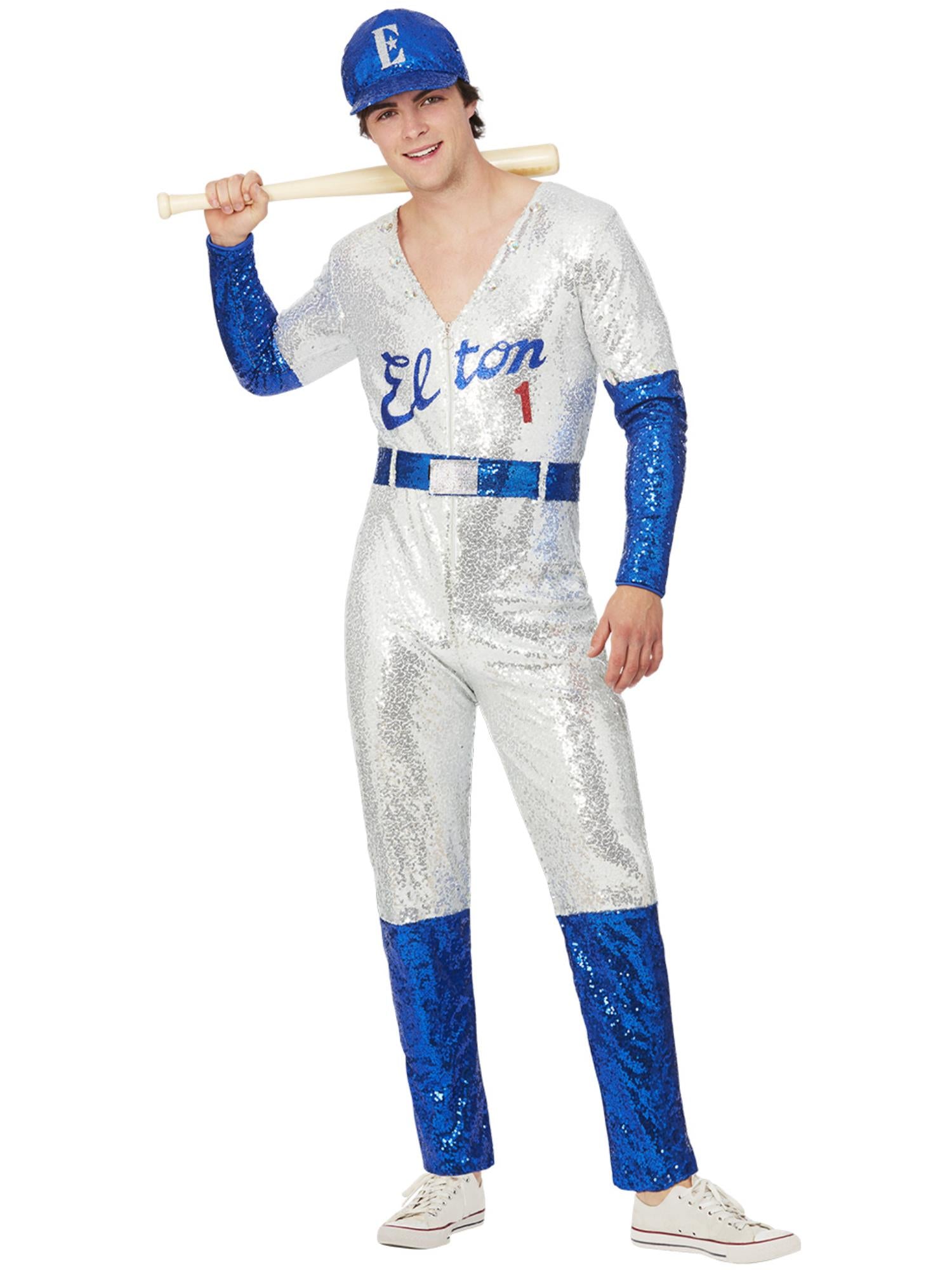 Elton John Deluxe Sequin Baseball Costume 1