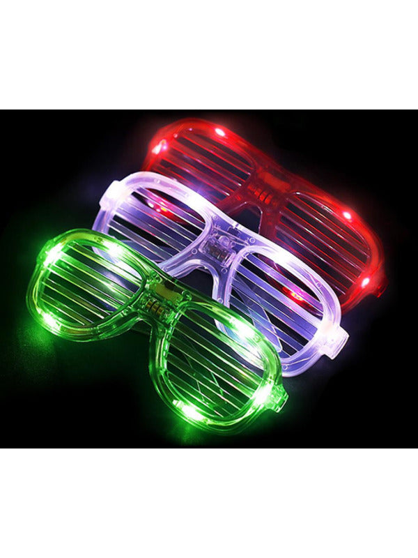 LED Light Up Shutter Glasses, Assorted - 2