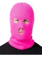 Balaclava Ski Mask, Neon Pink - 1