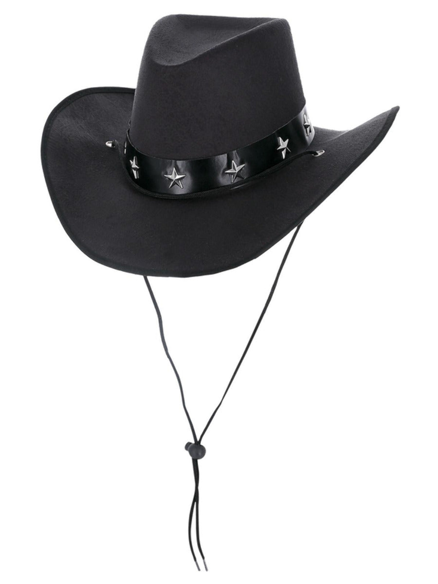 Black Western Cowboy Hat - 1