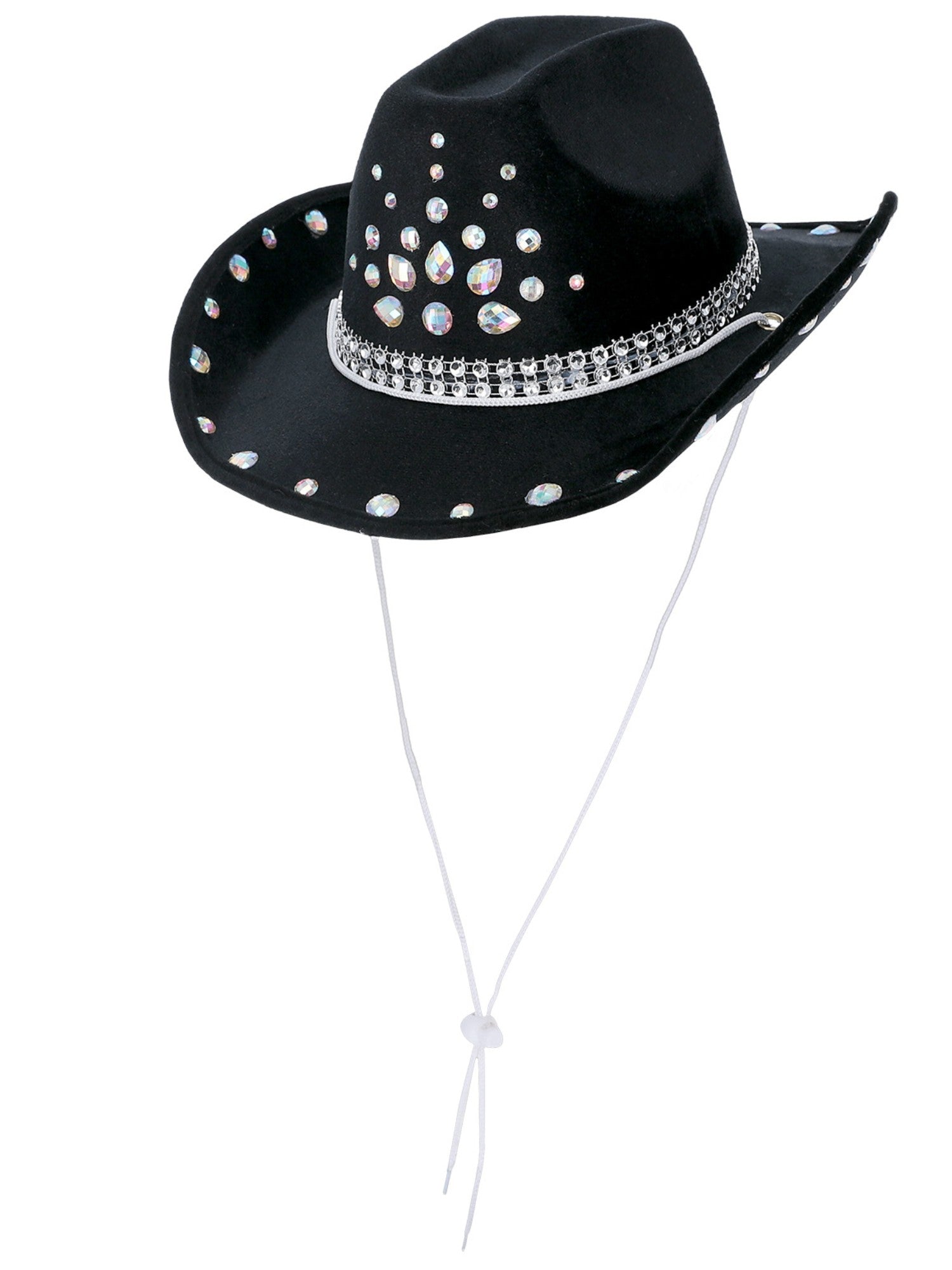 Black Rhinestone Cowboy Hat 2