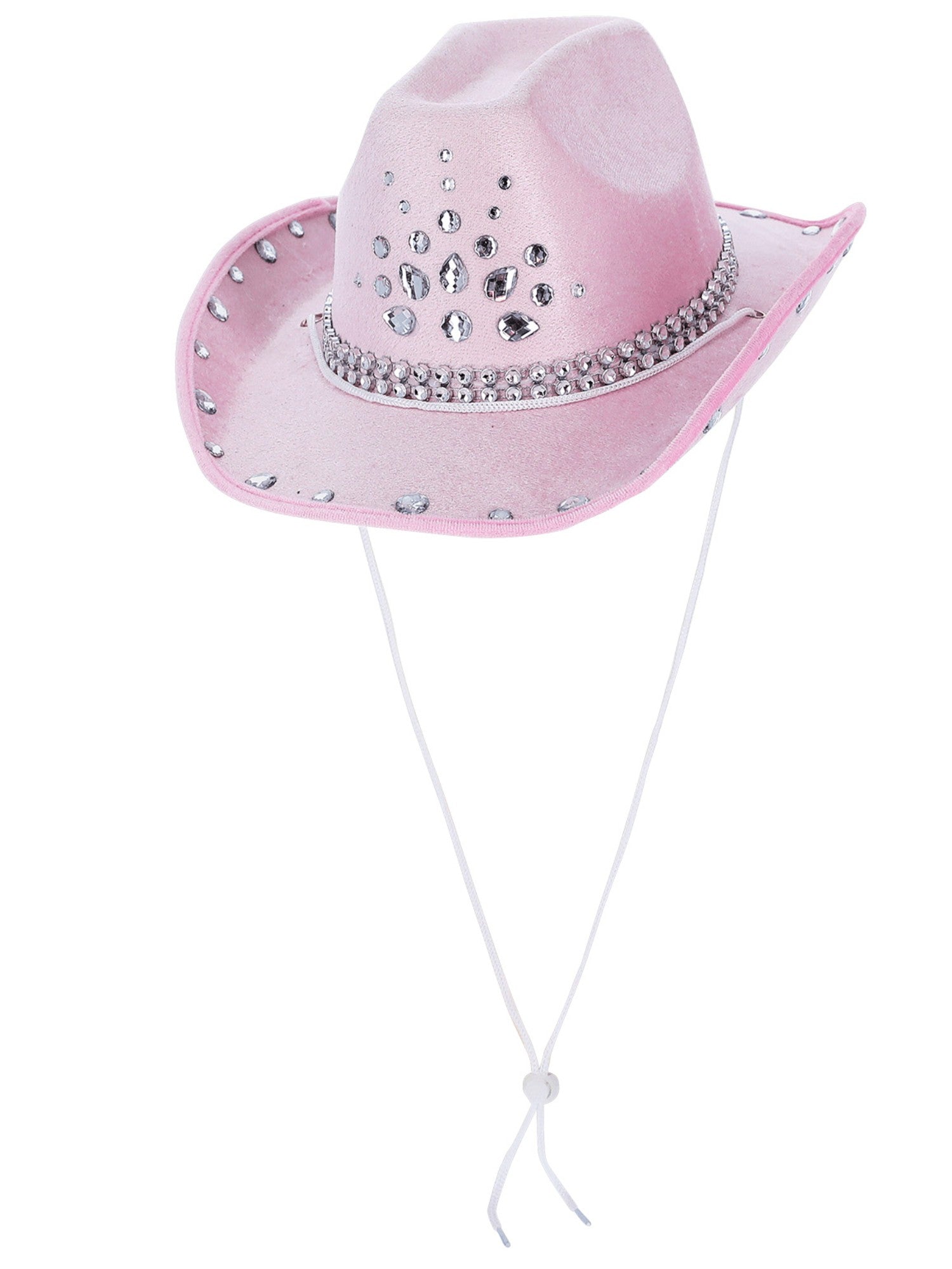 Baby Pink Rhinestone Cowboy Hat 2