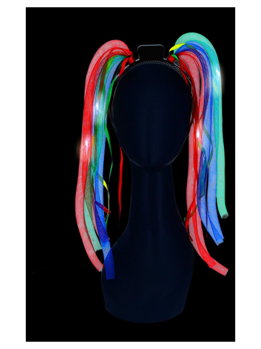 LED Light Up Rainbow Spaghetti Headband - 1