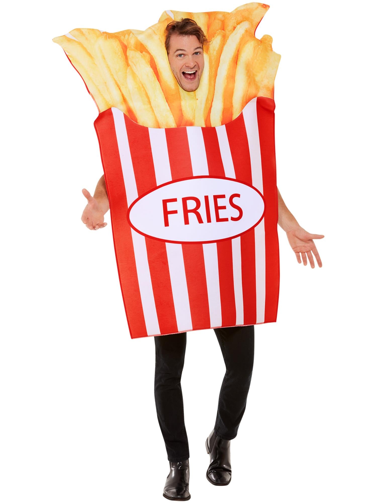 French Fries Costume, Red & White 1