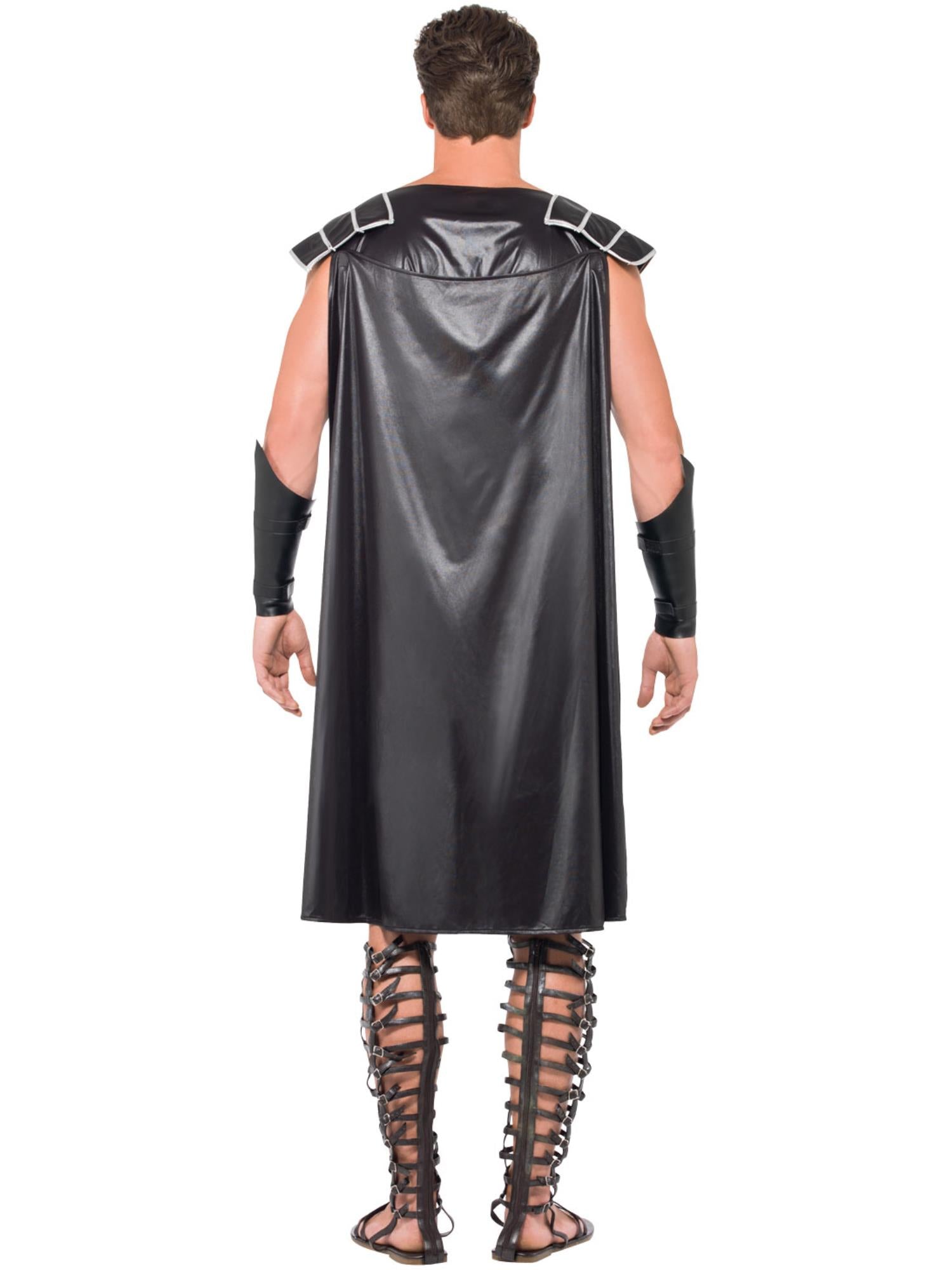 Male Dark Gladiator Costume, Black 2