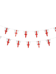 England Flag Triangle Bunting, Plastic - 1