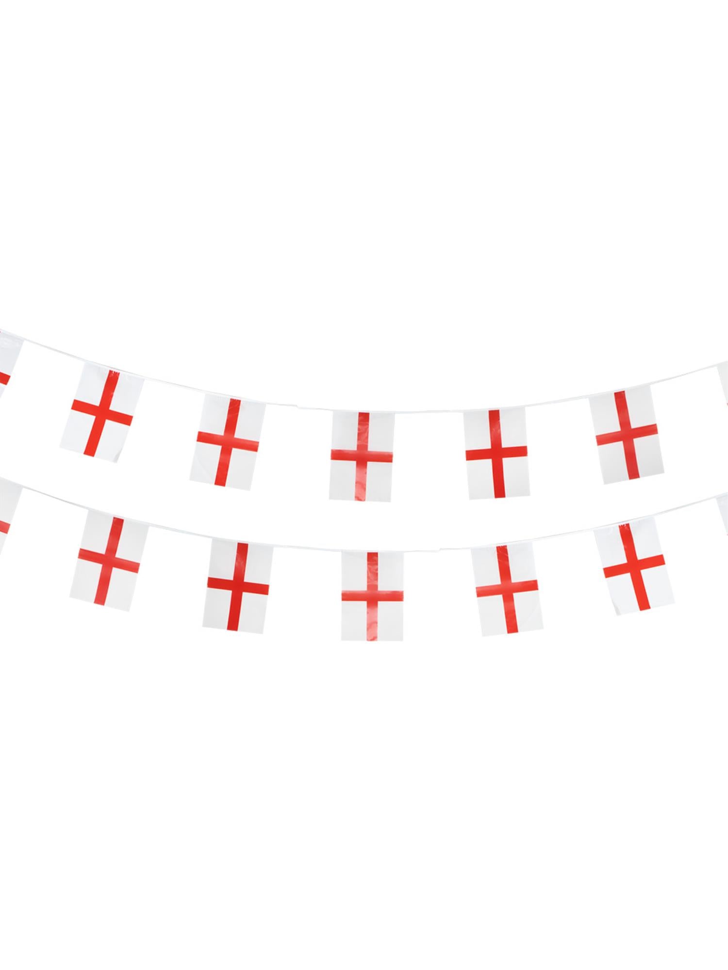 England Flag Rectangle Bunting, Plastic 1