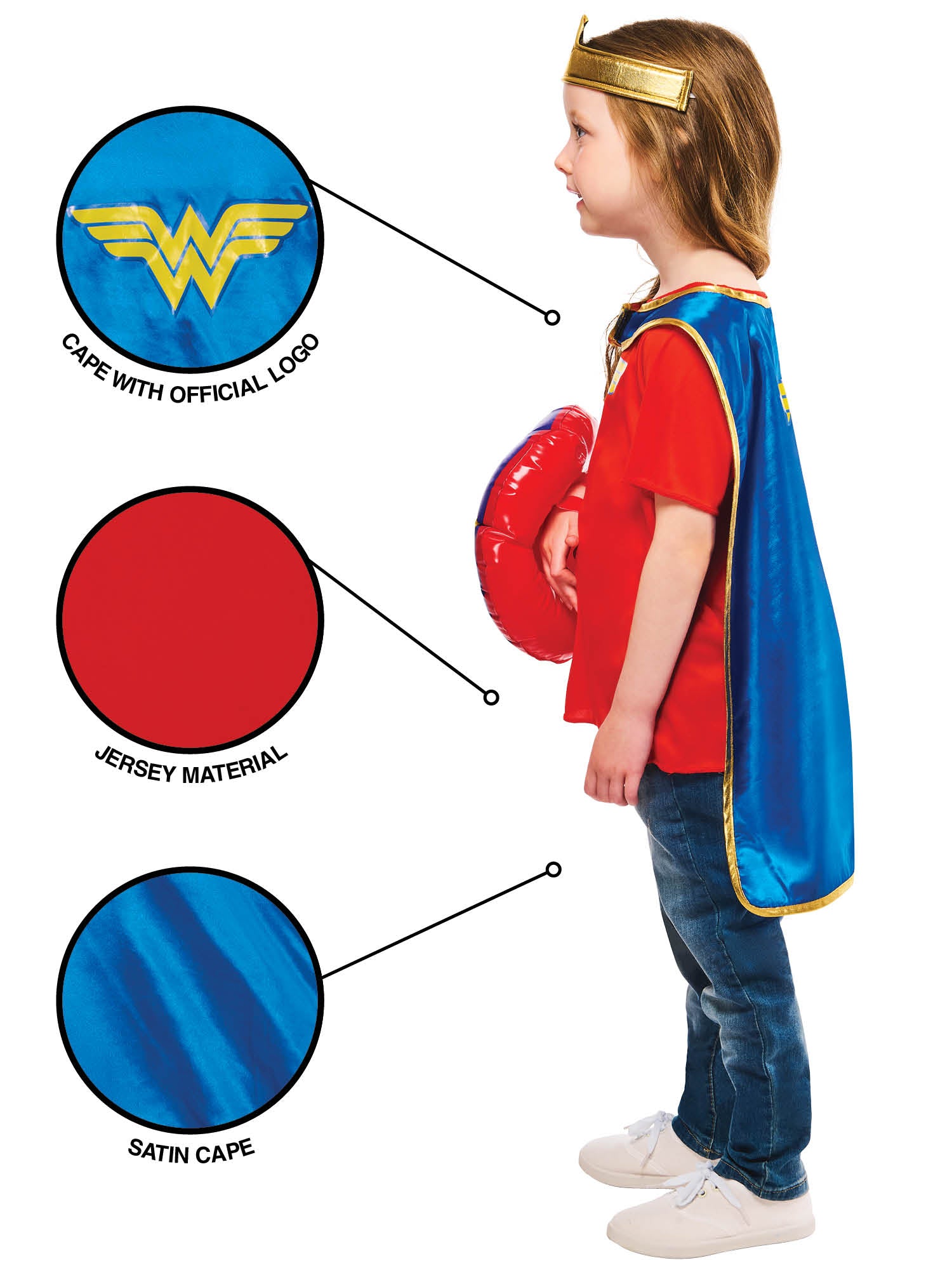 Wonder Woman Dress Up Gift Set 4