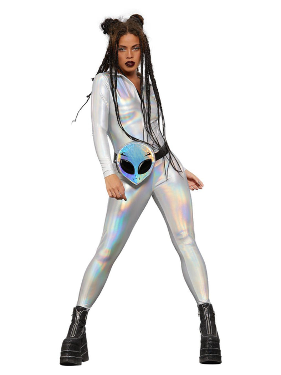 Fever Miss Whiplash Mirror Holographic Costume - 1