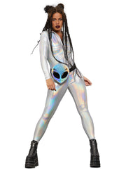 Fever Miss Whiplash Mirror Holographic Costume 1