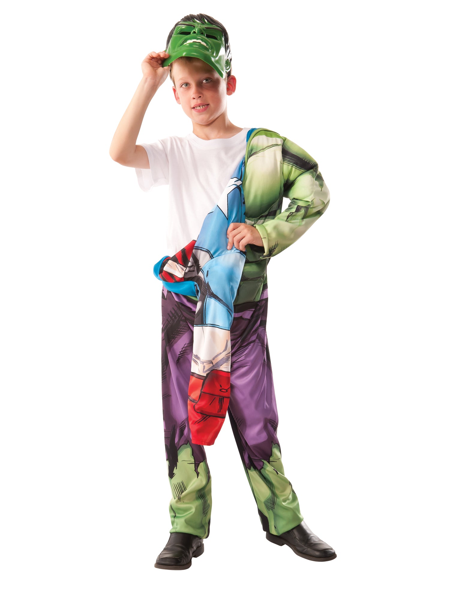 (Cl)Reversible Hulk And Captain America Costume 1