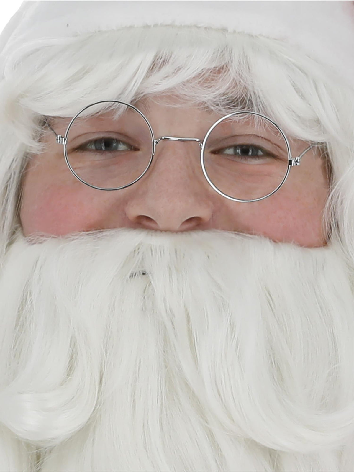 Wire Framed Santa Specs, Silver 1