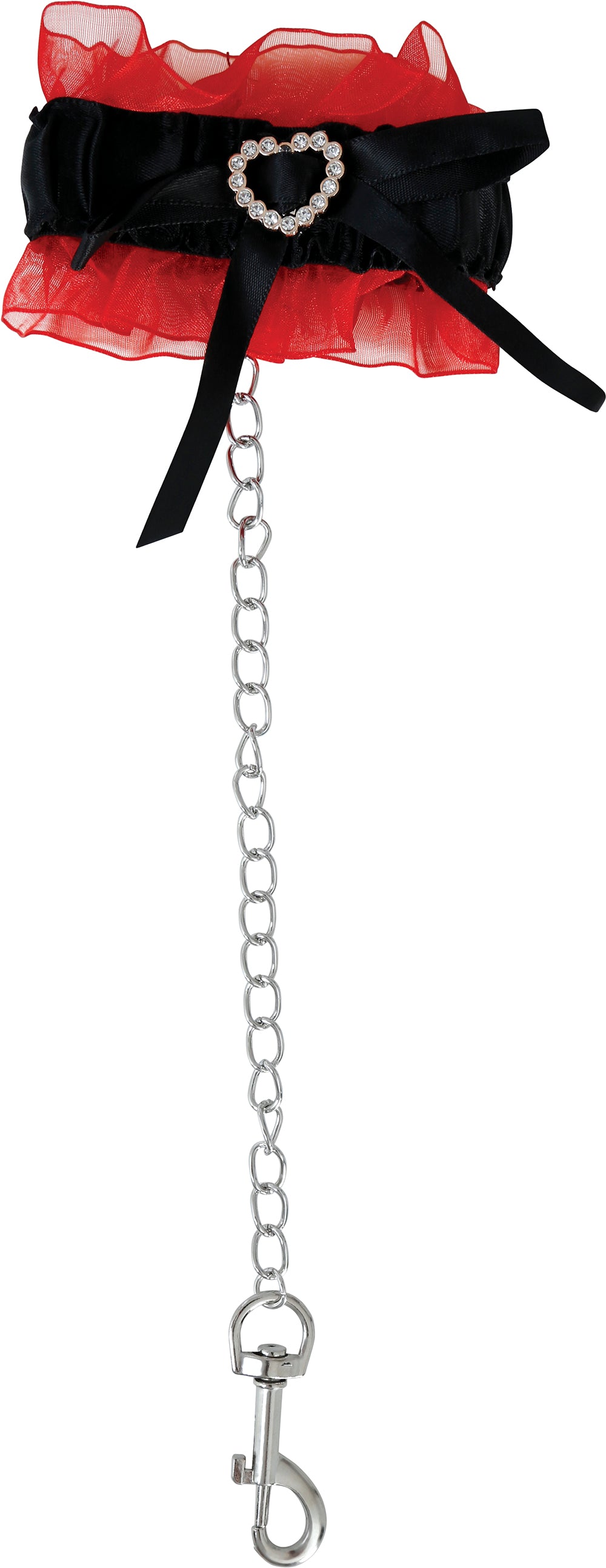 SET OF HANDCUFFS AND CHOKER WITH CHAINS
