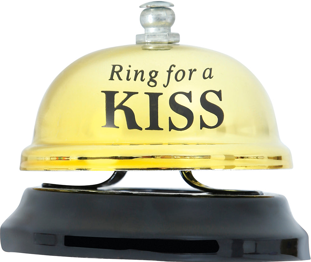 METALIC TABLE BELL ‘KISS’ 7X7 CMS