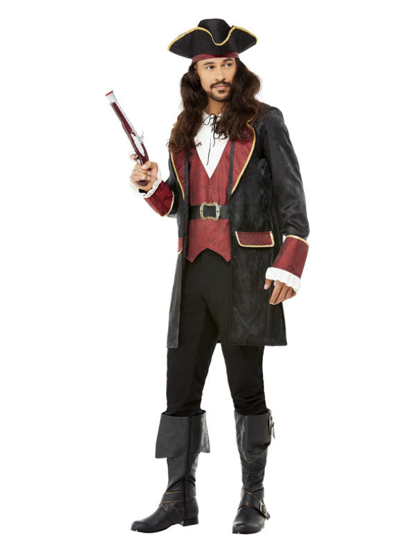 Deluxe Swashbuckler Pirate Costume, Black - 2