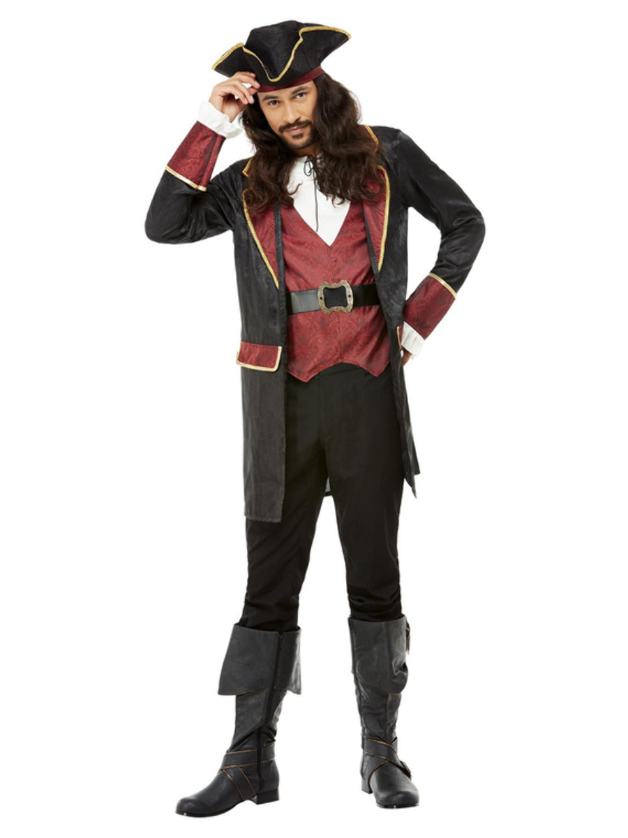 Deluxe Swashbuckler Pirate Costume, Black - 3