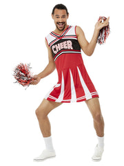 Give Me A...Cheerleader Costume, White & Red - 1