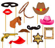 COWBOY PHOTOCALL SET, 12 PCS