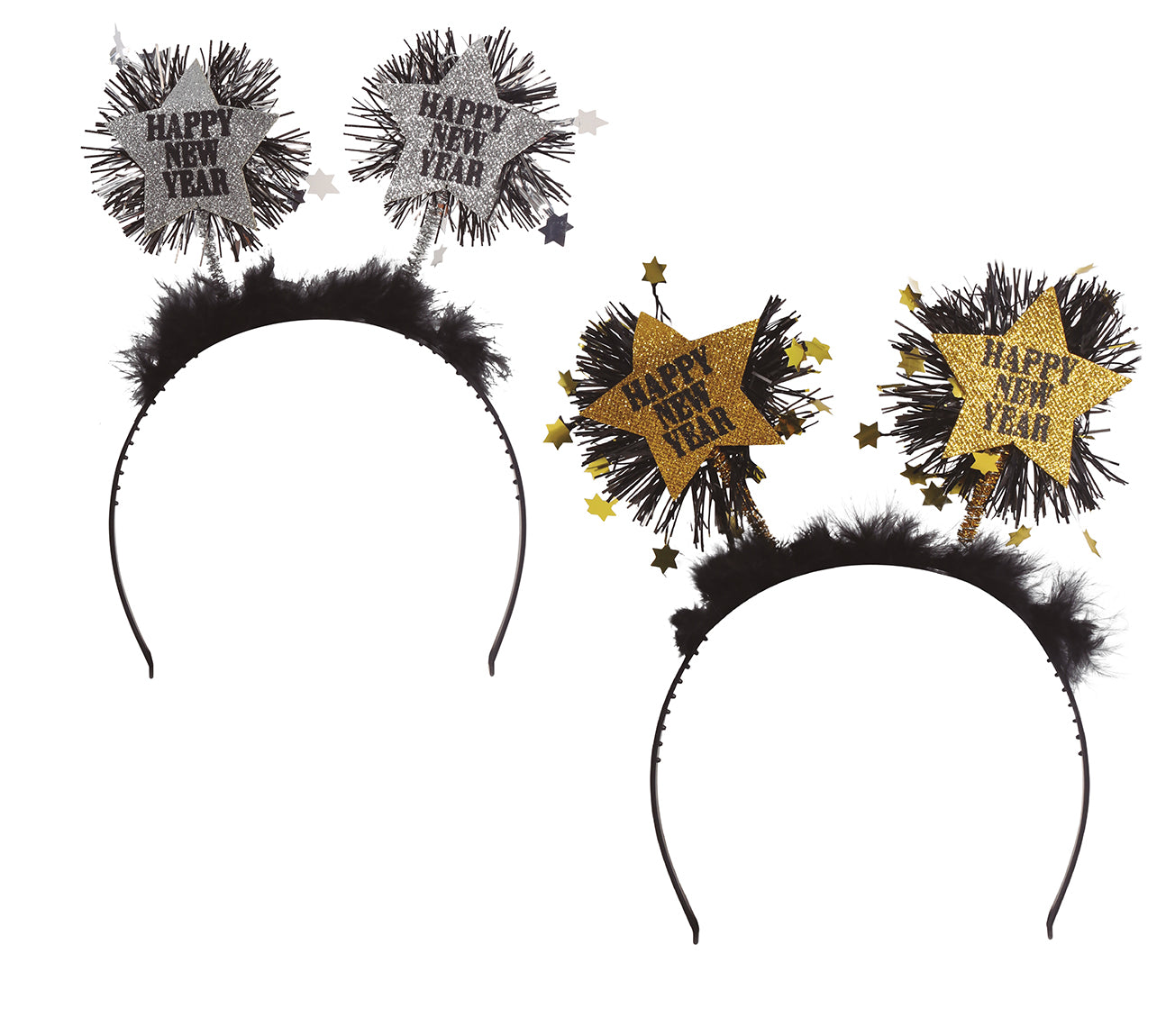 "HAPPY NEW YEAR" STAR HAIRBAND ASSORTMEN