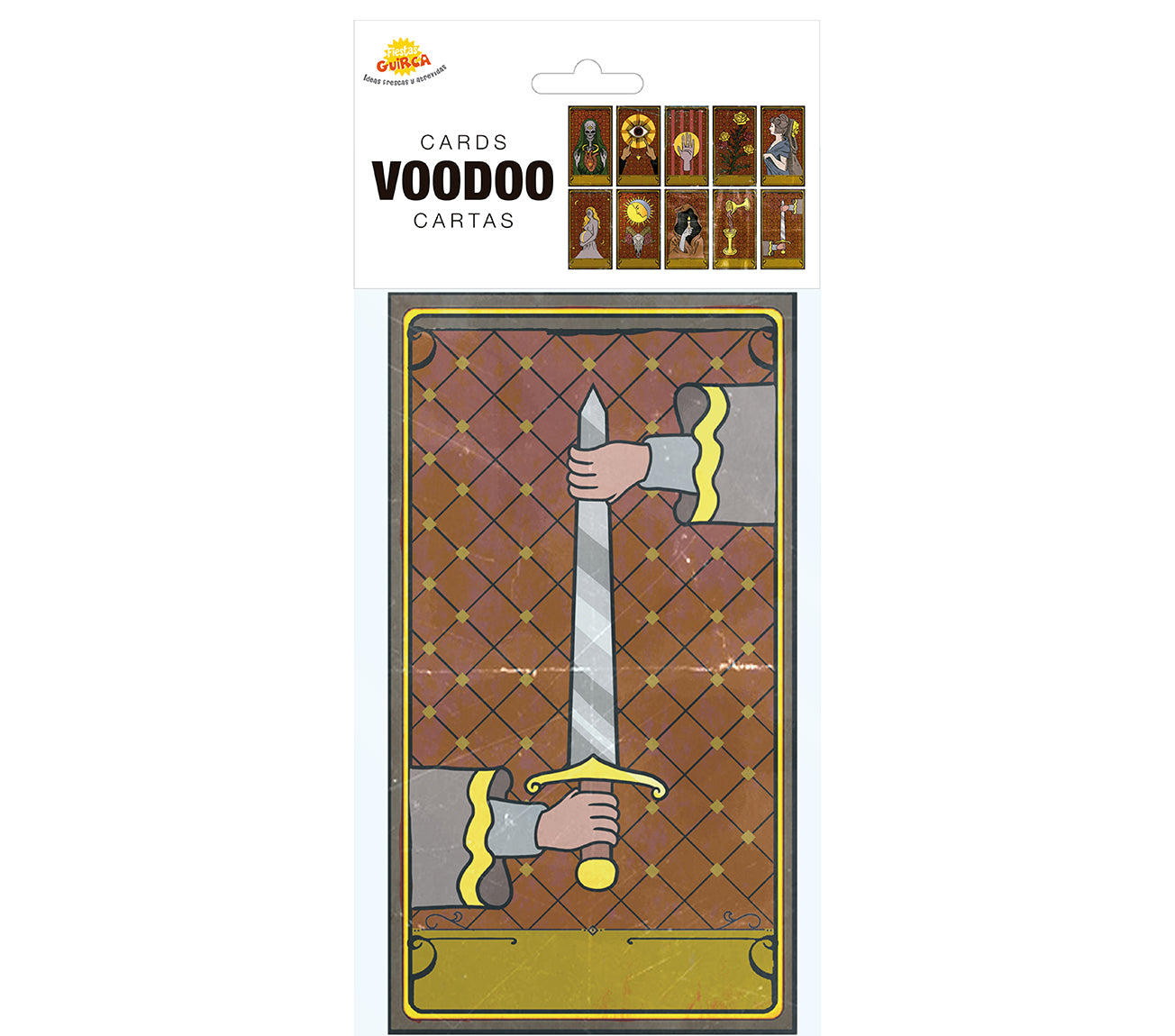 10 VOODOO CARDS OF 11X20 CMS