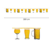 BEER GARLAND 15 PCS. 300 CMS.