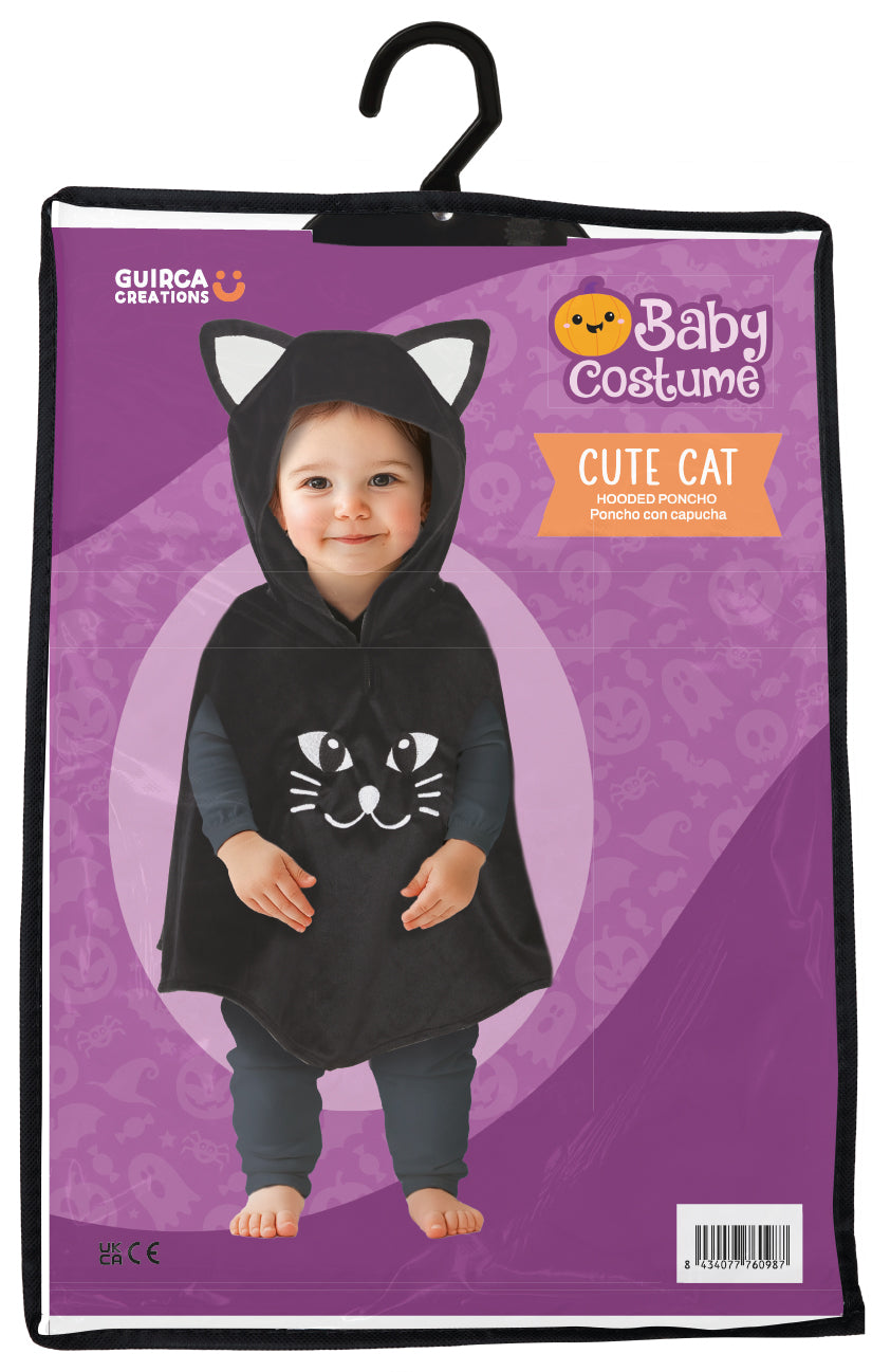 CUTE CAT PONCHO, BABY, 18 - 24 MONTHS